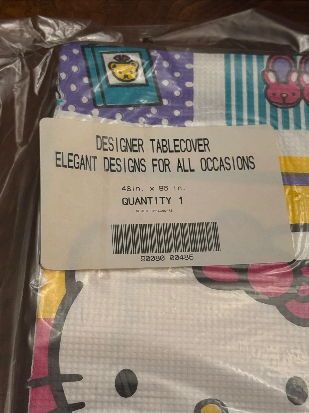 Vintage Hello Kitty Paper Sanrio 1976/2001 Party Tablecloth 48” x 96” NWT